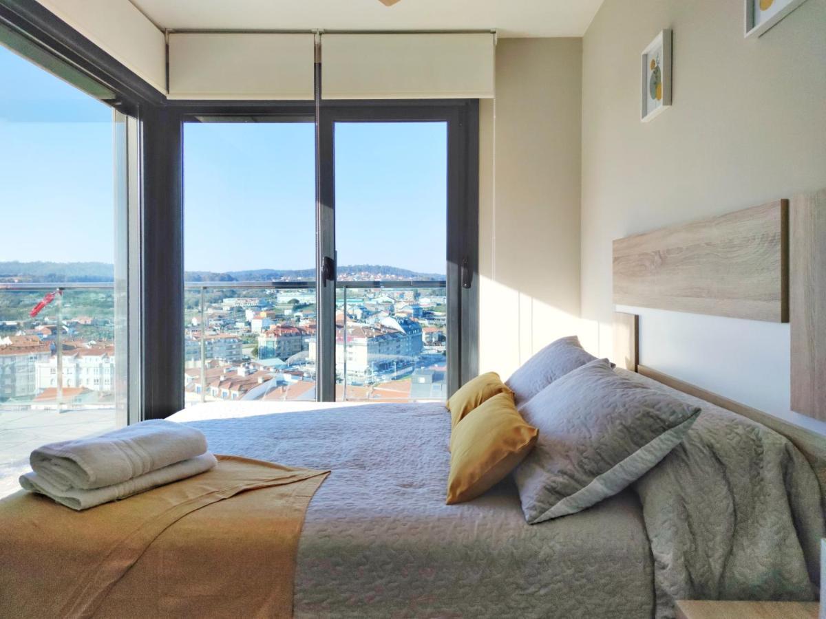 Ático con vistas, piscina y pista de tenis, a 200 metros de la playa Sanxenxo Exterior foto